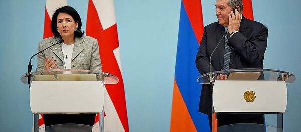 სალომე ზურაბიშვილის ვიზიტი ერევანში სალომე ზურაბიშვილის ვიზიტი ერევანში - Sputnik საქართველო