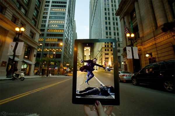 Место съемки фильма Темный рыцарь, где Джокер Хита Леджера перепрыгивает через Бэтмена Кристиана Бэйла, находится на одной из улиц Чикаго в штате Иллинойс - Sputnik Грузия