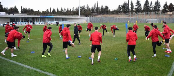 საქართველოს ფეხბურთის ნაკრები ვარჯიშზე - Sputnik საქართველო