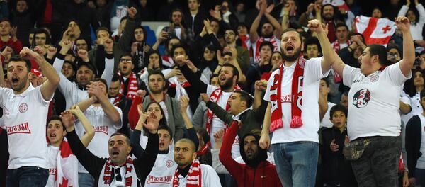 Болельщики на трибуне стадиона - Sputnik Грузия