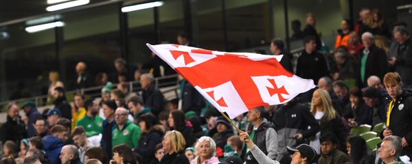 Болельщики во время матча между сборными Грузии и Ирландии по футболу - Sputnik Грузия
