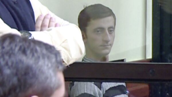 Малхаз Кобаури, обвиняемый в убийстве семьи Смит, в зале суда во время объявления приговора - Sputnik Грузия