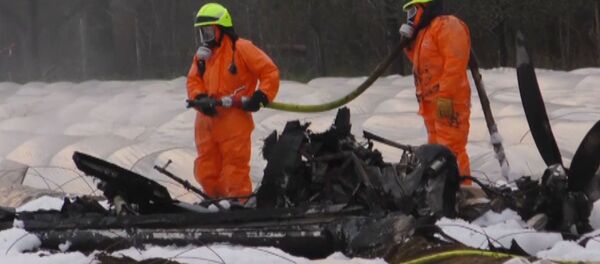 Кадры с места крушения самолета совладелицы S7 - Sputnik Грузия