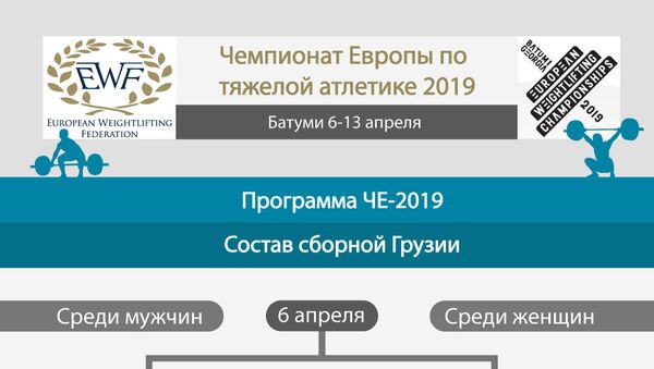 Расписание Чемпионата Европы по тяжелой атлетике 2019 года и состав сборной Грузии - Sputnik Грузия