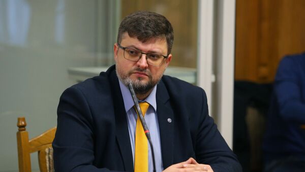 Адвокат Андрей Доманский на заседании Верховного суда Украины - Sputnik Грузия