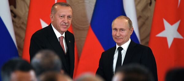რუსეთის და თურქეთის პრეზიდენტები ვლადიმირ პუტინი და რეჯეფ თაიიფ ერდოღანი - Sputnik საქართველო
