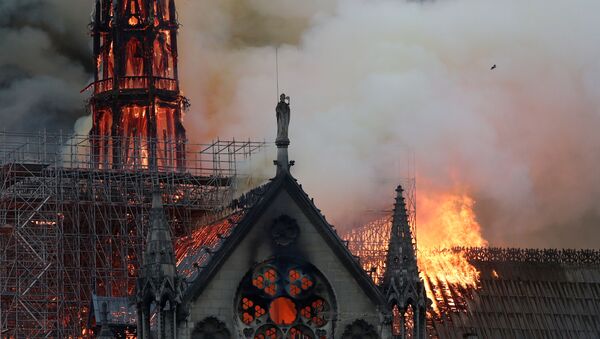 Пожар в соборе Нотр-дам в Париже - Sputnik Грузия
