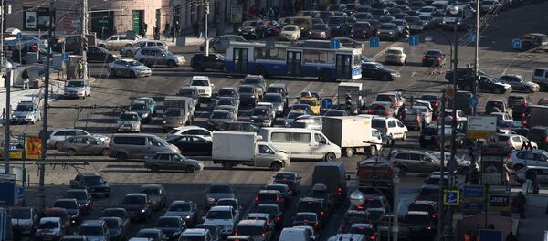 Автомобильные пробки на Тверской в Москве - Sputnik Грузия