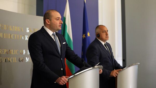 Премьер-министры Грузии и Болгарии Мамука Бахтадзе и Бойко Борисов - Sputnik Грузия