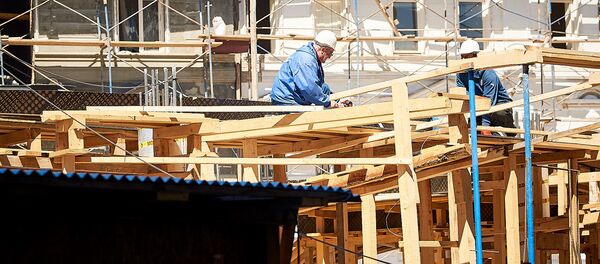 ახალი სავაჭრო ობიექტის მშენებლობა ახალი სავაჭრო ობიექტის მშენებლობა - Sputnik საქართველო