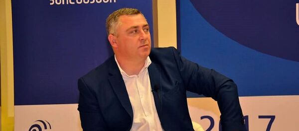 Председатель Нового профсоюза железнодорожников Грузии Виталий Гиоргадзе - Sputnik Грузия