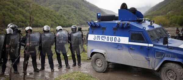Полицейский спецназ в Панкисском ущелье - Sputnik Грузия