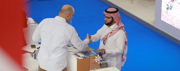 საქართველოს სტენდი გამოფენაზე Arabian Travel Market საქართველოს სტენდი გამოფენაზე Arabian Travel Market - Sputnik საქართველო