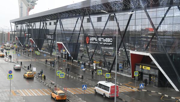 Вида на терминал B международного аэропорта Шереметьево в Москве - Sputnik Грузия
