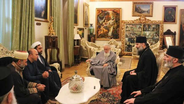 Встреча Патриарха Грузии с мусульманским духовенством страны - Sputnik Грузия