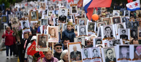 Акция Бессмертный полк в регионах России - Sputnik Грузия