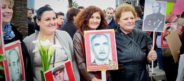 უკვდავი პოლკის აქცია ბათუმში უკვდავი პოლკის აქცია ბათუმში - Sputnik საქართველო