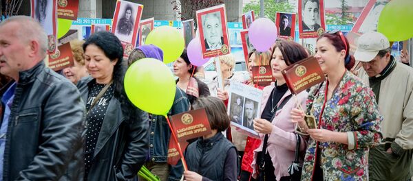 უკვდავი პოლკის აქცია უკვდავი პოლკის აქცია - Sputnik საქართველო