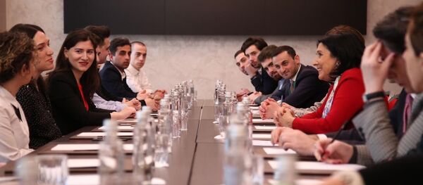 სალომე ზურაბიშვილი ლატვიაში - Sputnik საქართველო