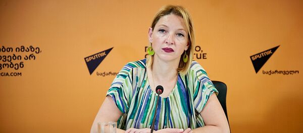 Екатерина Ломадзе. Видеомост в Мультимедийном пресс-центре Sputnik - Sputnik Грузия