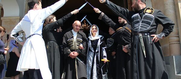 Массовое венчание в Грузии Массовое венчание в Грузии - Sputnik Грузия