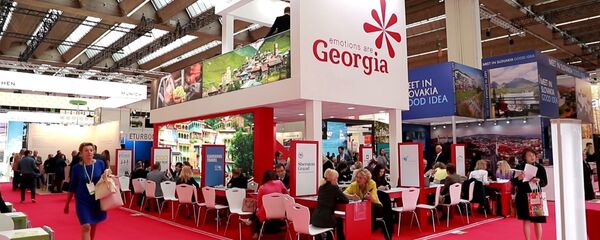 საქართველოს სტენდი საერთაშორისო გამოფენაზე IMEX Frankfurt 2019  საქართველოს სტენდი საერთაშორისო გამოფენაზე IMEX Frankfurt 2019  - Sputnik საქართველო