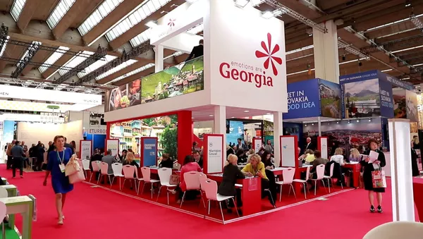 Стенд Грузии на Всемирной выставке IMEX Frankfurt 2019  - Sputnik Грузия