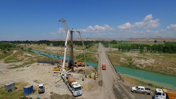 Как строится дорога из Азербайджана в Грузию - Sputnik Грузия