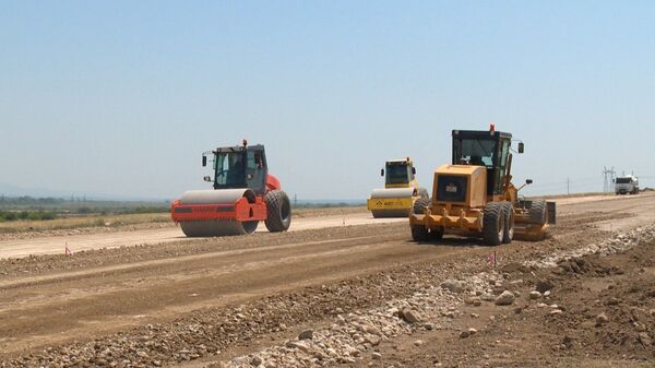 Как строится дорога из Азербайджана в Грузию - Sputnik Грузия