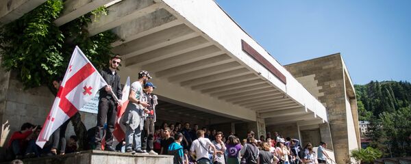 Голодовка шахтеров в городе Чиатура - Sputnik Грузия