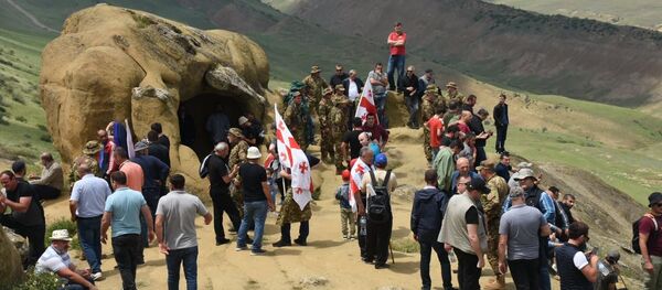 Акция протеста в Давид-Гареджи - Sputnik Грузия