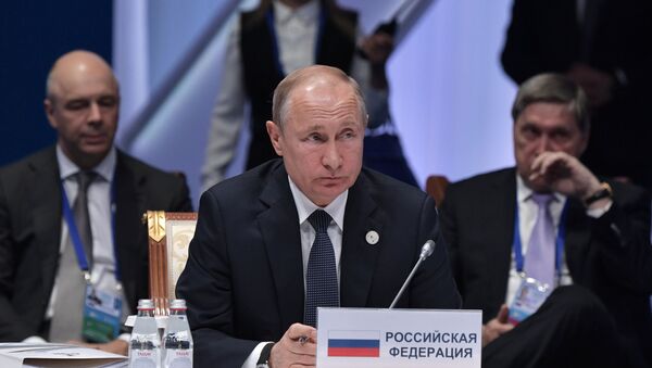 Президент РФ В. Путин принимает участие в заседании Высшего Евразийского экономического совета - Sputnik Грузия