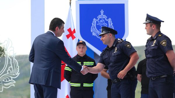 Глава МВД Грузии Георгий Гахария на Дне полиции  - Sputnik Грузия