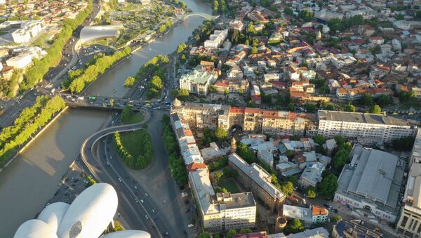 Вид на город Тбилиси с высоты птичьего полета - Sputnik Грузия