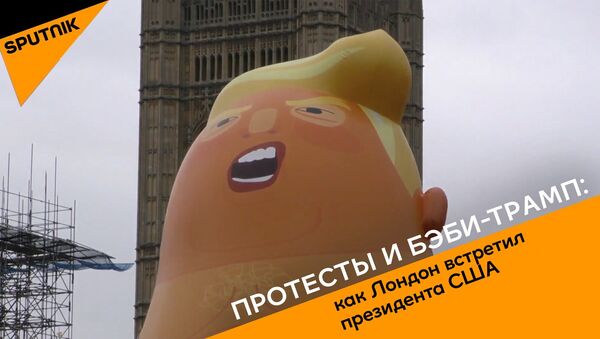 Протесты и бэби Трамп: как Лондон встретил президента США - Sputnik Грузия