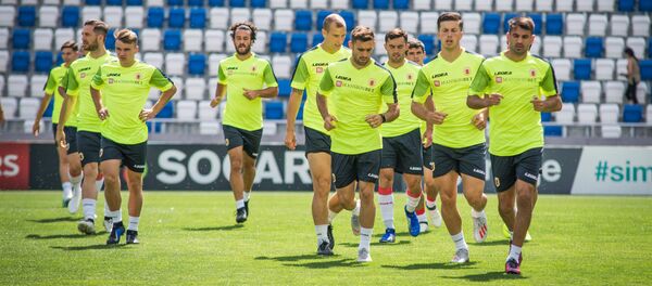 Футбольная сборная Гибралтара на тренировке в столице Грузии - Sputnik Грузия