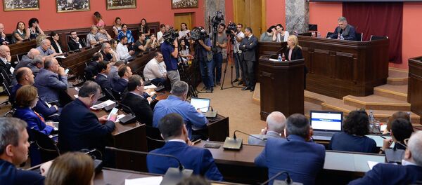 ნათია თურნავა პარლამენტში ნათია თურნავა პარლამენტში - Sputnik საქართველო