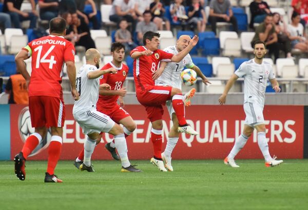 После первой победы в квалификации чемпионата Европы 2020 года, Грузия переместилась на третью строчку в группе D - Sputnik Грузия