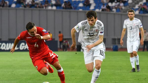 Матч между сборными Грузии и Гибралтара по футболу - Sputnik Грузия