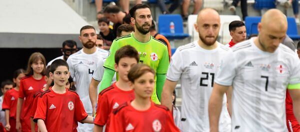 საქართველოს ფეხბურთის ნაკრები. მატჩი დანიასთან საქართველოს ფეხბურთის ნაკრები. მატჩი დანიასთან - Sputnik საქართველო