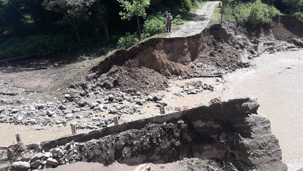 Последствия наводнения в Харагаульском районе - Sputnik Грузия