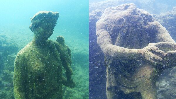 Статуи в Подводном археологическом парке Байя, Италия - Sputnik Грузия