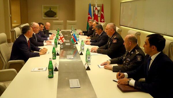 Встреча представителей министерства обороны Грузии и Азербайджана  - Sputnik Грузия