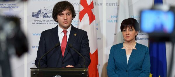 Главы парламентов Грузии и Болгарии Ираклий Кобахидзе и Цвета Караянчева - Sputnik Грузия