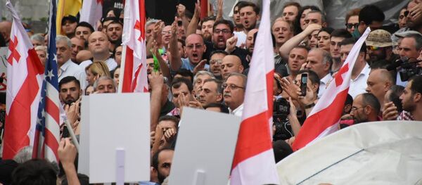 Акция протеста в столице Грузии - Sputnik Грузия