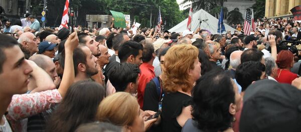 საპროტესტო აქცია თბილისში საპროტესტო აქცია თბილისში - Sputnik საქართველო