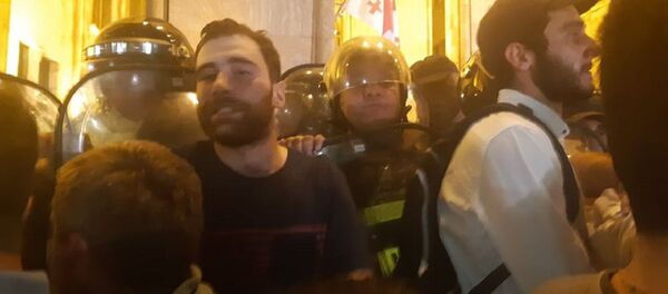 საპროტესტო აქცია საპროტესტო აქცია - Sputnik საქართველო