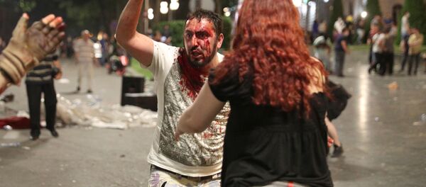 აქციის დაშლისას დაშავებული  აქციის დაშლისას დაშავებული  - Sputnik საქართველო