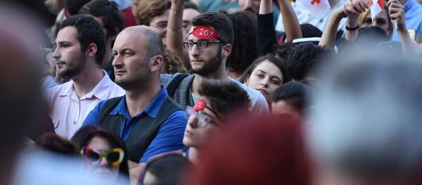 საპროტესტო აქცია საპროტესტო აქცია - Sputnik საქართველო