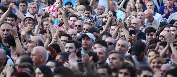 Акция протеста на проспекте Руставели - Sputnik Грузия